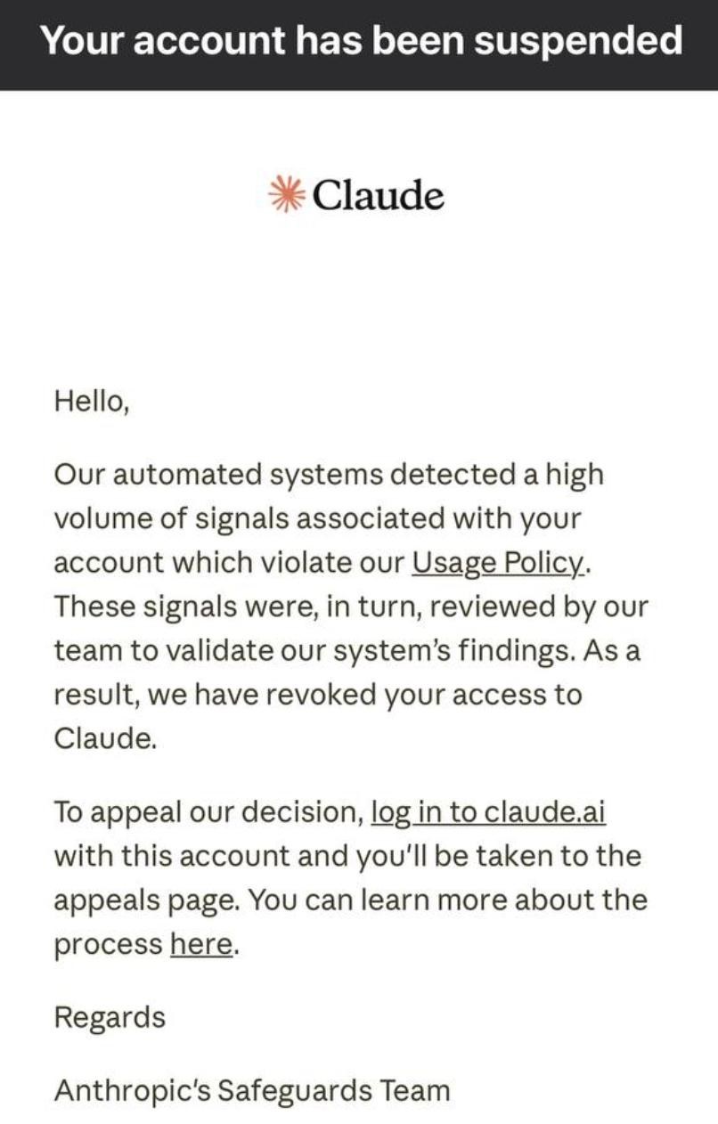 Claude начал жёстче банить юзеров из России — даже если они сидят на VPN или живут в другой стране.

На Reddit всплываю…
