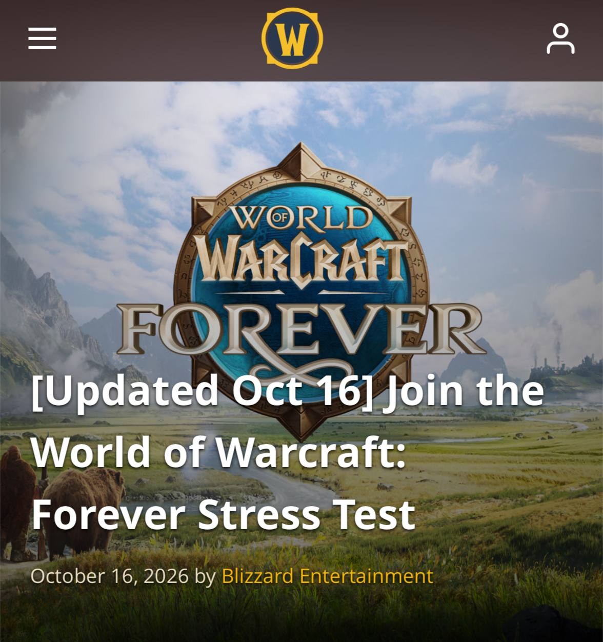 🔴 World of Warcraft: Forever откроют для ВСЕХ желающих — в игру можно будет бесплатно зайти без подписки и приглашений.…